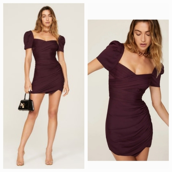 Self-PortraitIris‎ draped mini dress - Picture 1 of 6